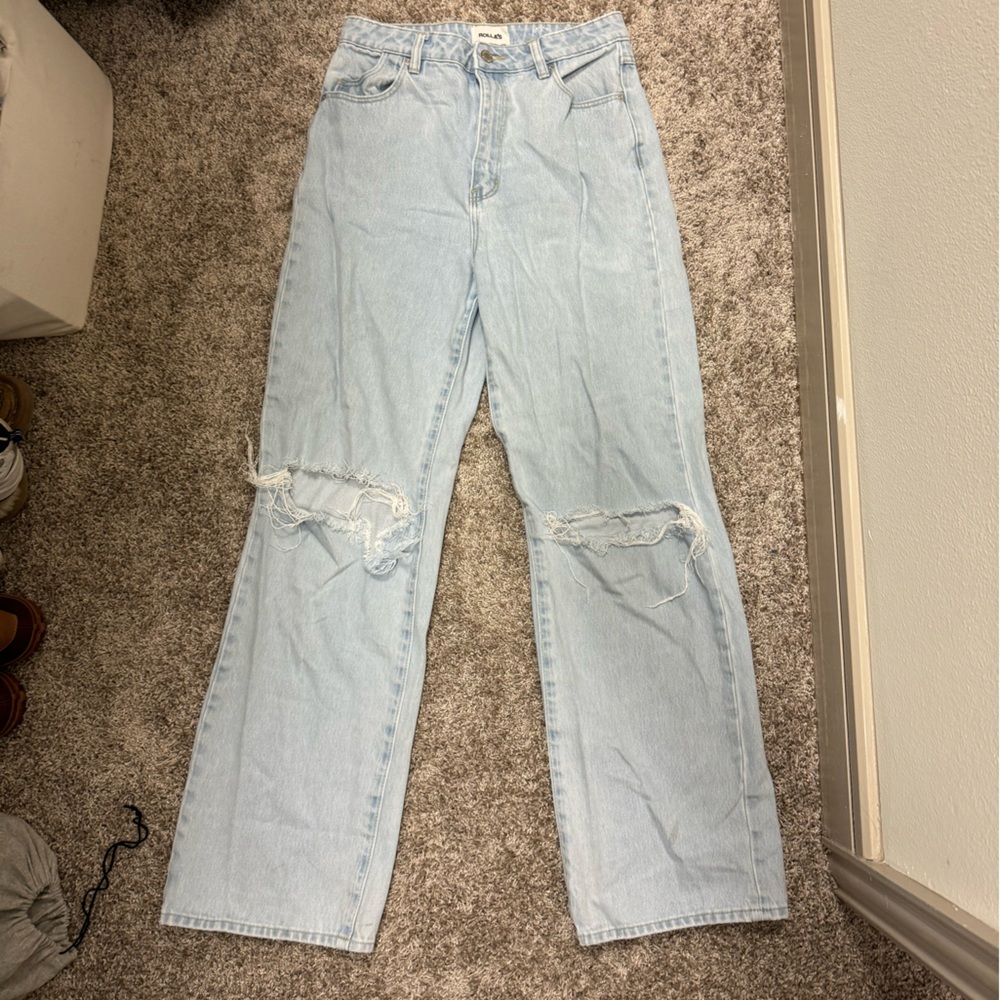Rolla’s Heidi High Rise Loose Straight Jeans